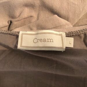 Cream Beige T-Shirt dress